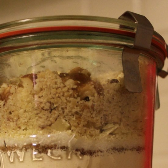 Die Brotbackmischung im Weck Glas