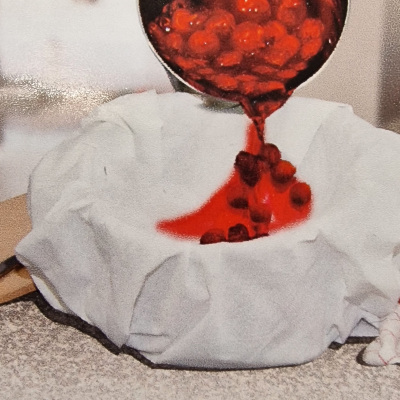 feinmaschiges Passiertuch Detail