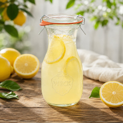 Zitronenlimonade in WECKflasche Rezepte mit Weck und Twist-Off Gläsern 4